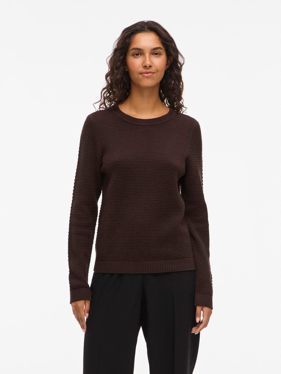VIDALO Pullover - Coffee Bean - VERO MODA & VILA Bergvik